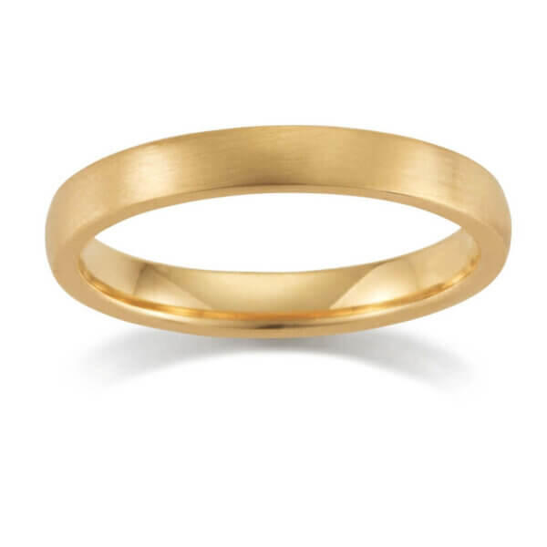 Platinum 950 Rose Gold Mens 3.5mm Wedding Ring