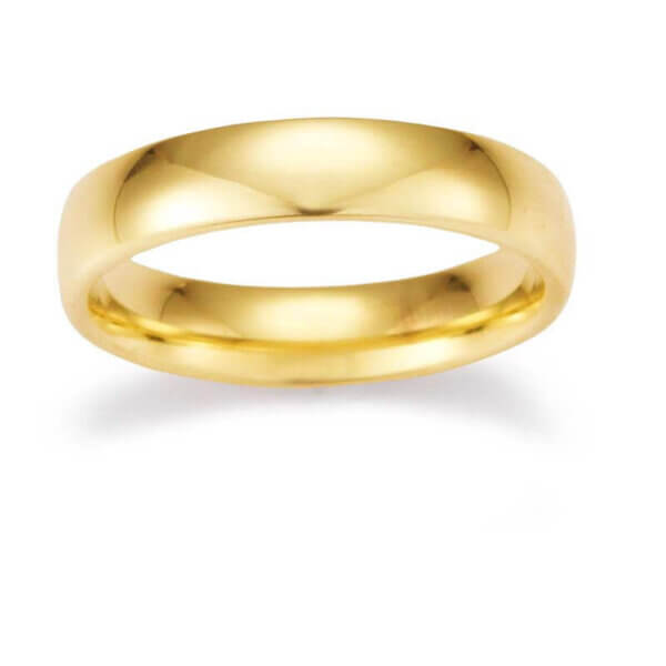 18ct Gold Mens 5mm Wedding Ring