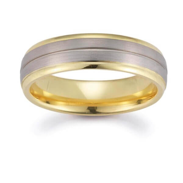 Platinum 950 Mens 5mm Wedding Ring