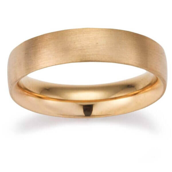 18ct Rose Gold Mens 5.5mm Wedding Ring