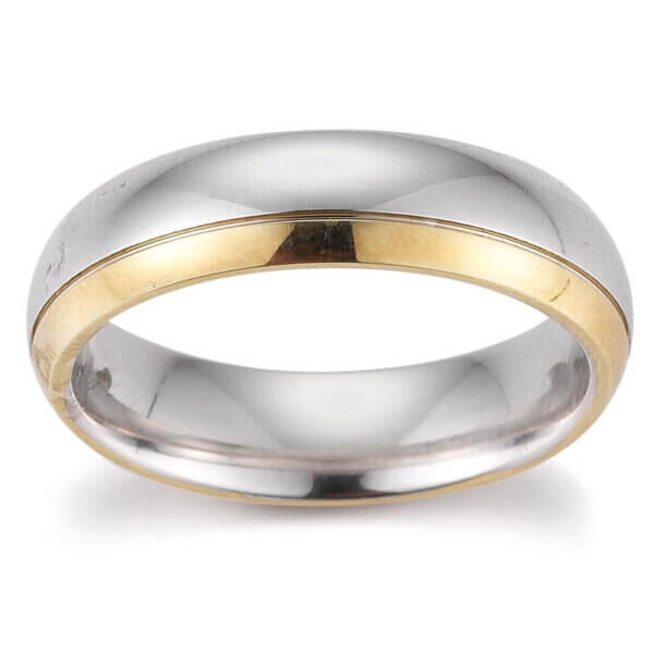 Platinum 950 Mens 5mm Wedding Ring
