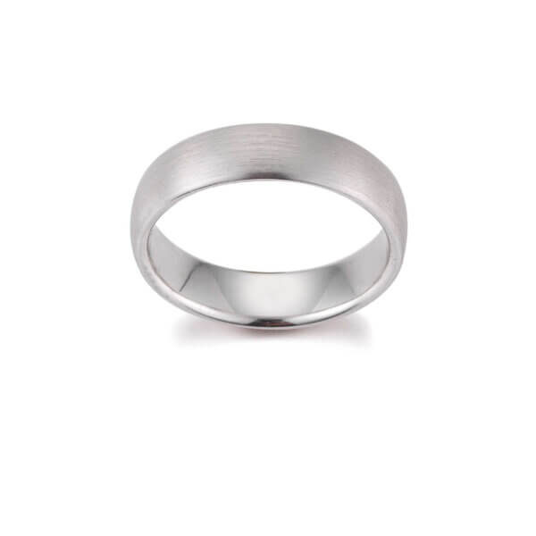 Platinum 950 Mens 6mm Wedding Ring