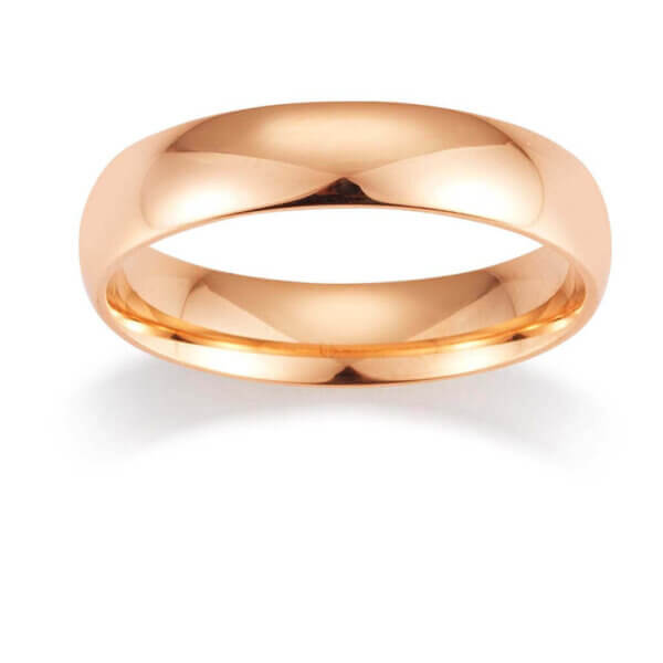 18ct Rose Men & Women 5mm Wedding Ring