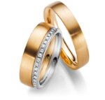 Gold Mens 3mm Wedding Ring Pair