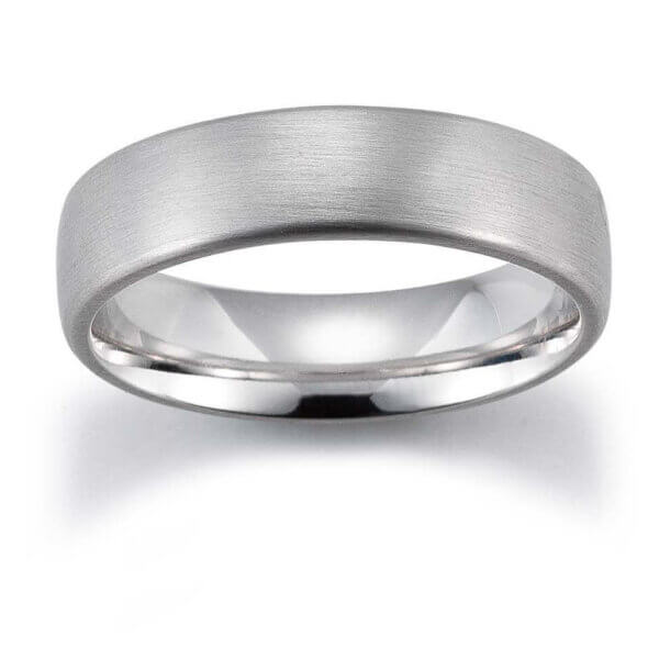 Platinum 600 Mens 6mm Wedding Ring