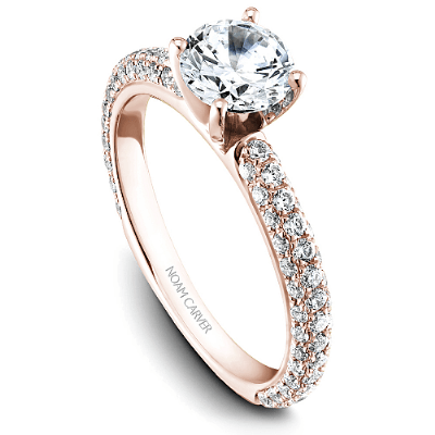 18k Rose Gold 1.00ct Round Brilliant Engagement Ring