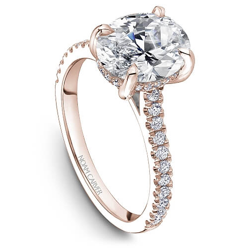18k Rose Gold 1.5ct Oval Brilliant Engagement Ring