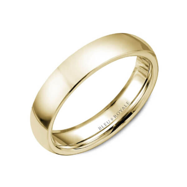 18k Yellow Gold Mens Wedding Ring