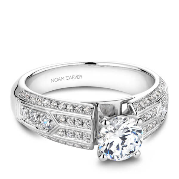 18k White Gold 1.00ct Round Brilliant Engagement Ring