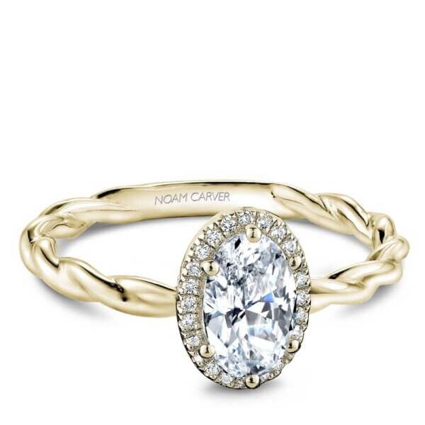 18k Yellow Gold 1.00ct Oval Brilliant Engagement Ring