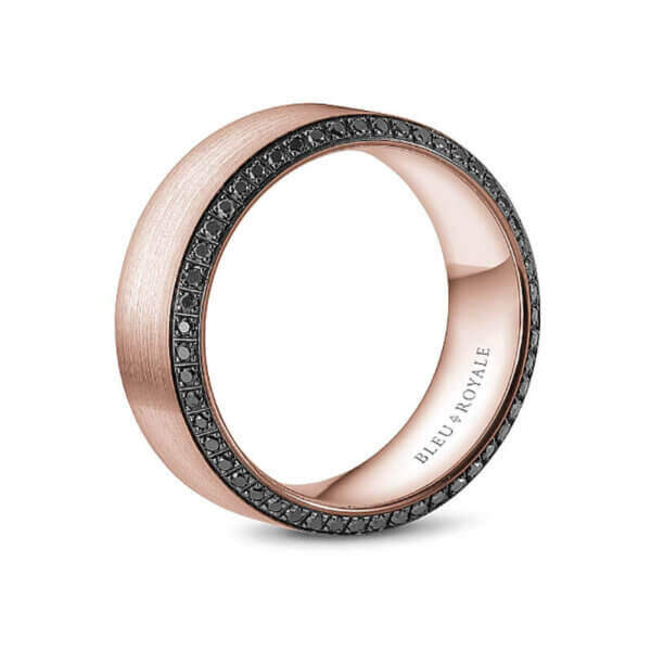 18k Rose Gold Mens Wedding Ring