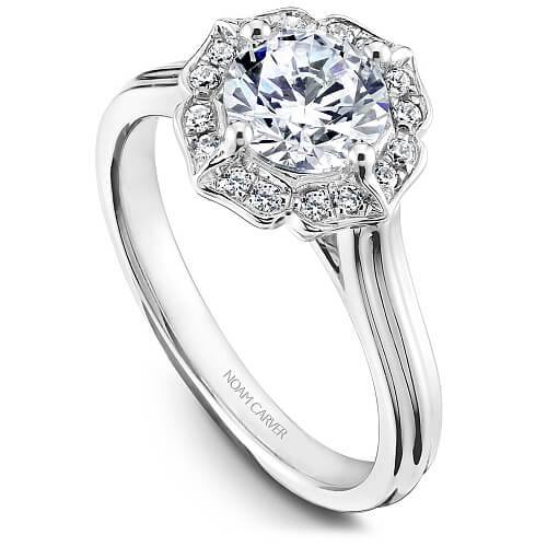 18k White Gold 1.00ct Round Brilliant Engagement Ring