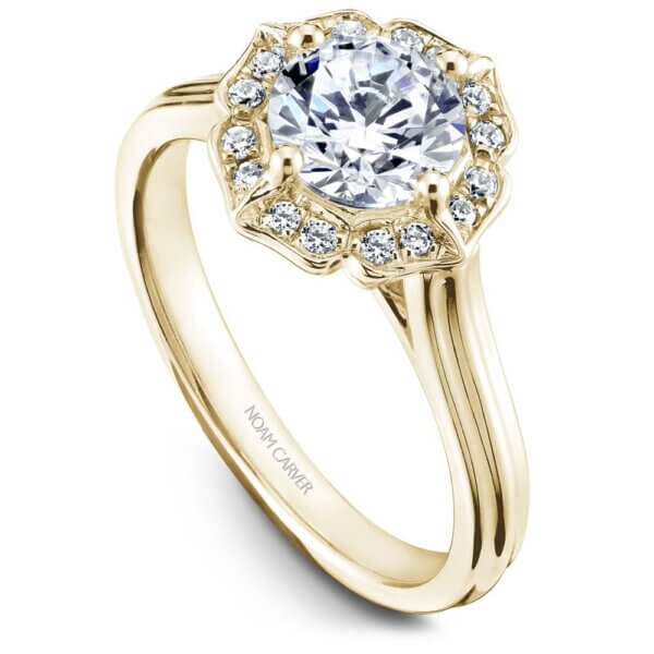 18k Yellow Gold 1.00ct Round Brilliant Engagement Ring