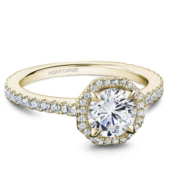 18k Yellow Gold 1.00ct Round Brilliant Engagement Ring