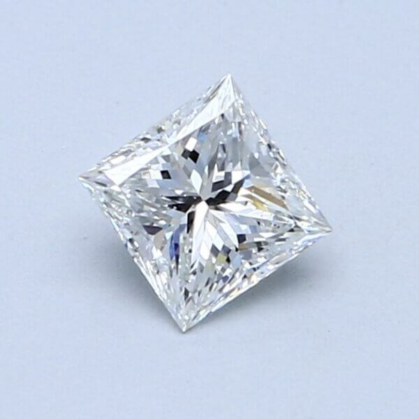 0.61 Carat Princess Cut Natural Diamond