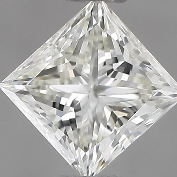 0.66 Carat Princess Cut Natural Diamond
