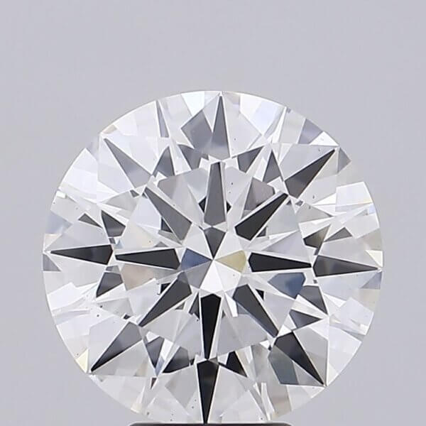 6.08 Carat Round Brilliant Lab-Grown Diamond