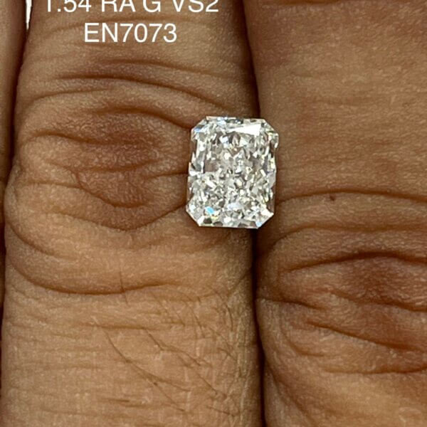 1.54 Carat Radiant Natural Diamond