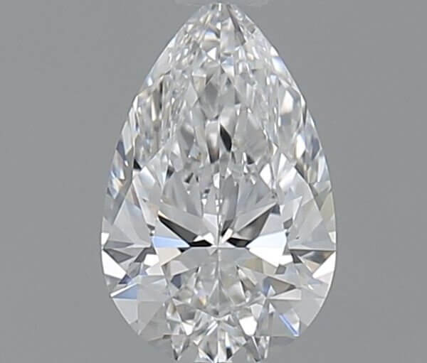 0.53 Carat Pear Natural Diamond