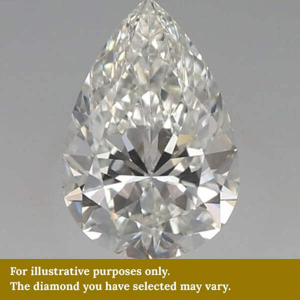 0.4 Carat Pear Natural Diamond