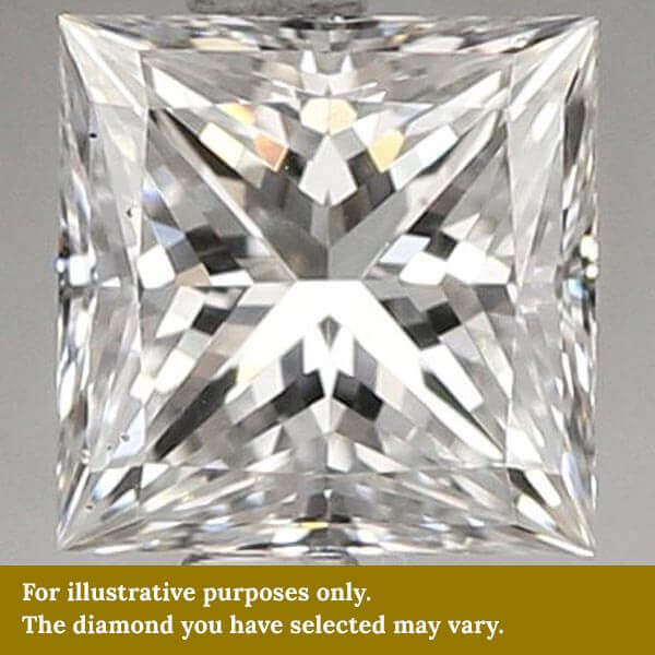 0.7 Carat Princess Cut Natural Diamond