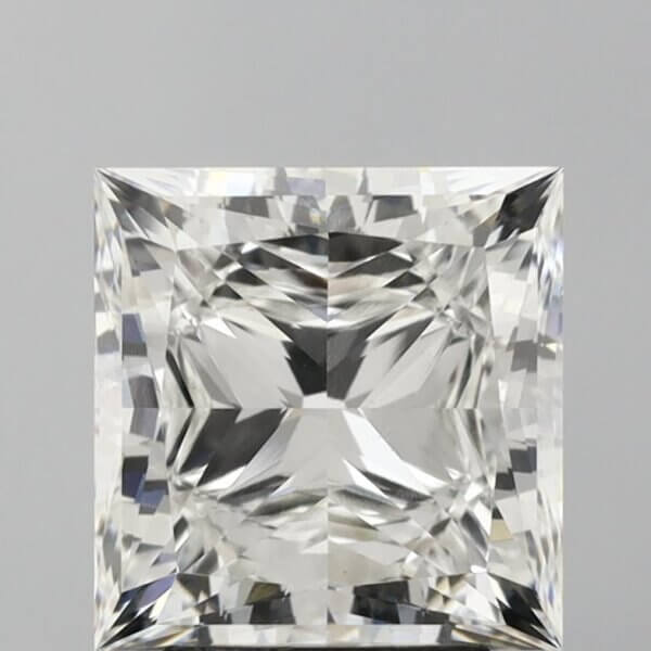 4.04 Carat Princess Cut Lab-Grown Diamond